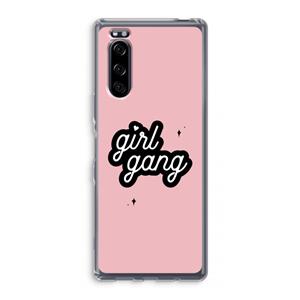 CaseCompany Girl Gang: Sony Xperia 5 Transparant Hoesje
