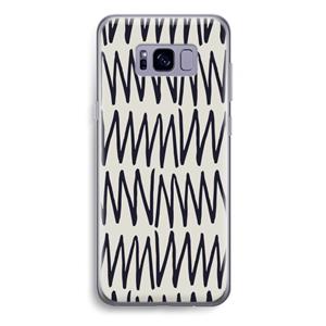 CaseCompany Marrakech Zigzag: Samsung Galaxy S8 Plus Transparant Hoesje