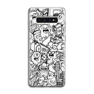 CaseCompany Vexx City #2: Samsung Galaxy S10 4G Transparant Hoesje