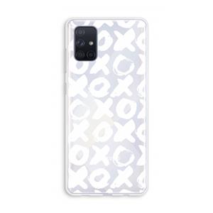 CaseCompany XOXO: Galaxy A71 Transparant Hoesje