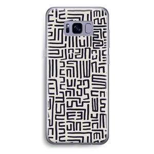 CaseCompany Moroccan Print: Samsung Galaxy S8 Plus Transparant Hoesje