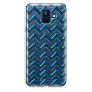 CaseCompany Onderbroken lijn: Samsung Galaxy A6 (2018) Transparant Hoesje