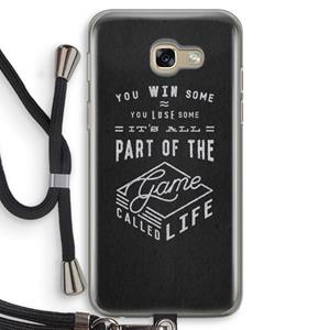 CaseCompany Life: Samsung Galaxy A5 (2017) Transparant Hoesje met koord
