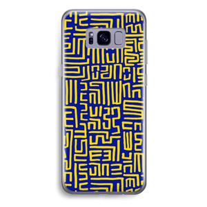 CaseCompany Majorelle Blue Print: Samsung Galaxy S8 Plus Transparant Hoesje