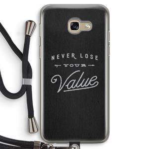 CaseCompany Never lose your value: Samsung Galaxy A5 (2017) Transparant Hoesje met koord