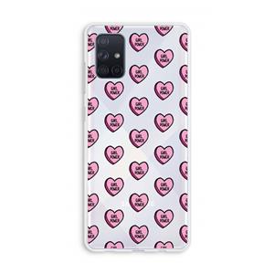 CaseCompany GIRL POWER: Galaxy A71 Transparant Hoesje