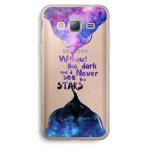 CaseCompany Stars quote: Samsung Galaxy J3 (2016) Transparant Hoesje