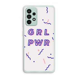 CaseCompany GRL PWR: Samsung Galaxy A52s 5G Transparant Hoesje