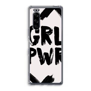 CaseCompany Girl Power #2: Sony Xperia 5 Transparant Hoesje