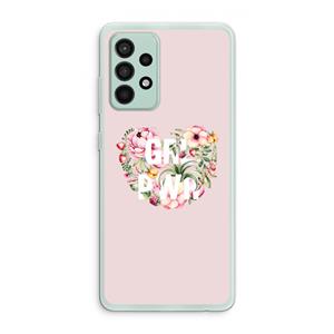 CaseCompany GRL PWR Flower: Samsung Galaxy A52s 5G Transparant Hoesje