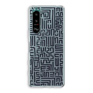 CaseCompany Moroccan Print: Sony Xperia 5 III Transparant Hoesje