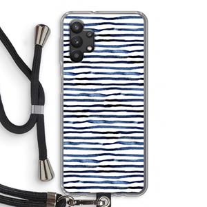 CaseCompany Verrassende lijnen: Samsung Galaxy A32 5G Transparant Hoesje met koord