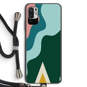 CaseCompany Noor B: Xiaomi Redmi Note 10 5G Transparant Hoesje met koord