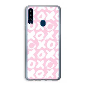 CaseCompany XOXO: Samsung Galaxy A20s Transparant Hoesje