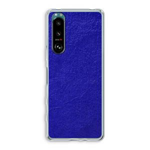 CaseCompany Majorelle Blue: Sony Xperia 5 III Transparant Hoesje