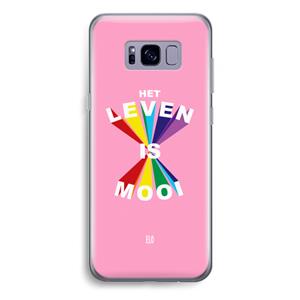 CaseCompany Het Leven Is Mooi: Samsung Galaxy S8 Plus Transparant Hoesje