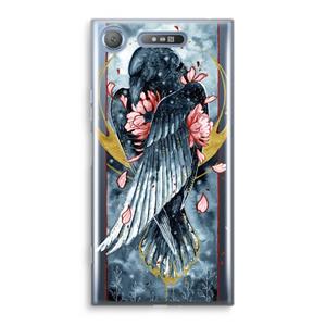 CaseCompany Golden Raven: Sony Xperia XZ1 Transparant Hoesje