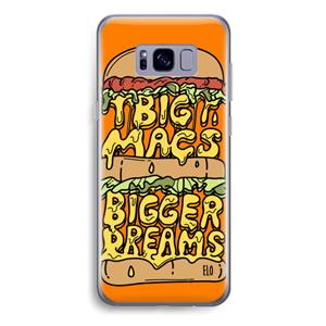 CaseCompany Big Macs Bigger Dreams: Samsung Galaxy S8 Plus Transparant Hoesje