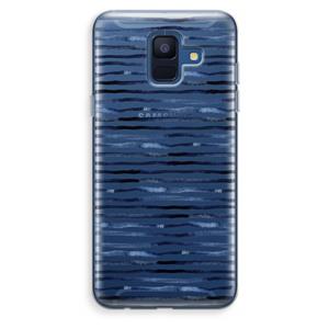 CaseCompany Verrassende lijnen: Samsung Galaxy A6 (2018) Transparant Hoesje