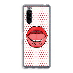 CaseCompany Yolo Denise: Sony Xperia 5 Transparant Hoesje