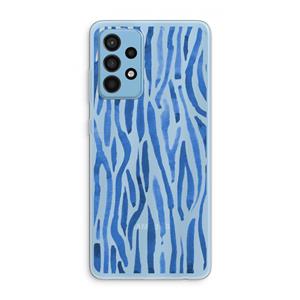 CaseCompany Blauwe nerven: Samsung Galaxy A52 Transparant Hoesje