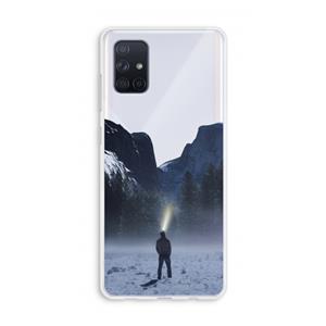 CaseCompany Wanderlust: Galaxy A71 Transparant Hoesje