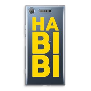 CaseCompany Habibi Blue: Sony Xperia XZ1 Transparant Hoesje