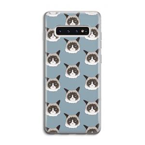 CaseCompany It's a Purrr Case: Samsung Galaxy S10 4G Transparant Hoesje