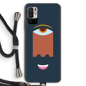 CaseCompany Mono M: Xiaomi Redmi Note 10 5G Transparant Hoesje met koord