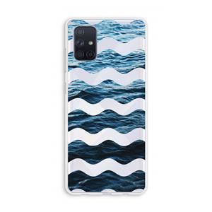 CaseCompany Oceaan: Galaxy A71 Transparant Hoesje