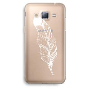 CaseCompany Pluim: Samsung Galaxy J3 (2016) Transparant Hoesje