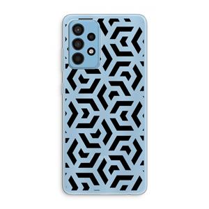 CaseCompany Crazy pattern: Samsung Galaxy A52 Transparant Hoesje