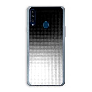 CaseCompany Musketon Halftone: Samsung Galaxy A20s Transparant Hoesje