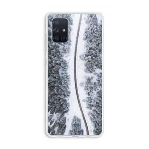 CaseCompany Snøfall: Galaxy A71 Transparant Hoesje