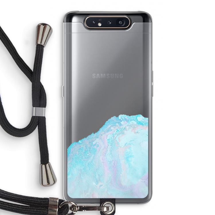 CaseCompany Fantasie pastel: Samsung Galaxy A80 Transparant Hoesje met koord
