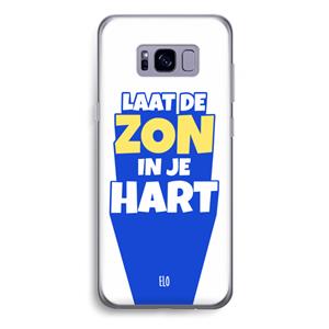 CaseCompany Laat de zon in je hart: Samsung Galaxy S8 Plus Transparant Hoesje