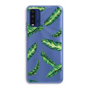 CaseCompany Lange bladeren: Xiaomi Redmi 9T Transparant Hoesje