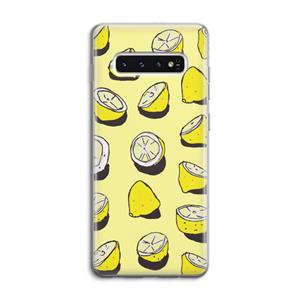 CaseCompany When Life Gives You Lemons...: Samsung Galaxy S10 4G Transparant Hoesje