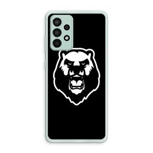 CaseCompany Angry Bear (black): Samsung Galaxy A52s 5G Transparant Hoesje