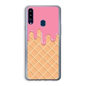 CaseCompany Ice cream: Samsung Galaxy A20s Transparant Hoesje