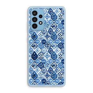 CaseCompany Blauw motief: Samsung Galaxy A52 Transparant Hoesje