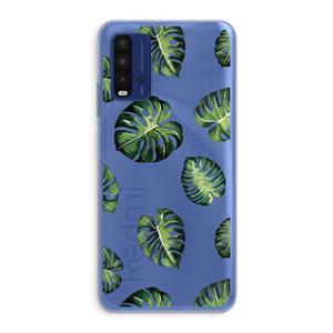CaseCompany Tropische bladeren: Xiaomi Redmi 9T Transparant Hoesje