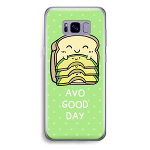 CaseCompany Avo Good Day: Samsung Galaxy S8 Plus Transparant Hoesje