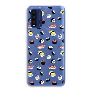 CaseCompany Sushi time: Xiaomi Redmi 9T Transparant Hoesje