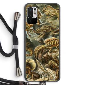CaseCompany Haeckel Lacertilia: Xiaomi Redmi Note 10 5G Transparant Hoesje met koord