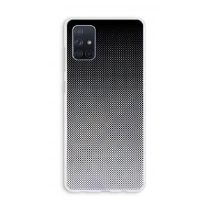 CaseCompany Musketon Halftone: Galaxy A71 Transparant Hoesje