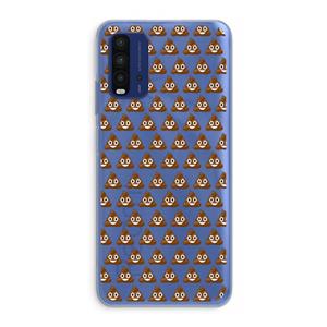 CaseCompany Poop emoji: Xiaomi Redmi 9T Transparant Hoesje