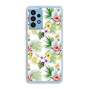 CaseCompany Gele kuif: Samsung Galaxy A52 Transparant Hoesje