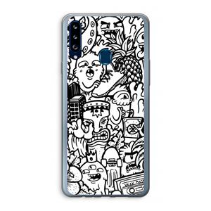 CaseCompany Vexx Mixtape #2: Samsung Galaxy A20s Transparant Hoesje