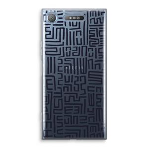 CaseCompany Moroccan Print: Sony Xperia XZ1 Transparant Hoesje